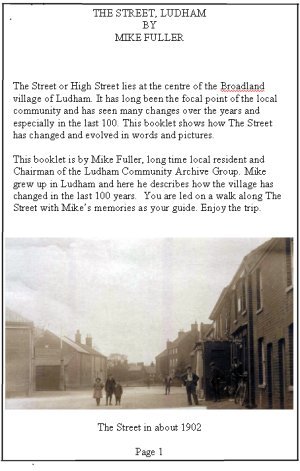 street booklet