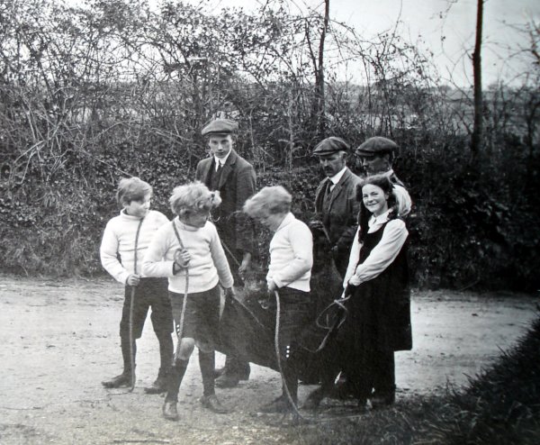Gooch with Boardman children