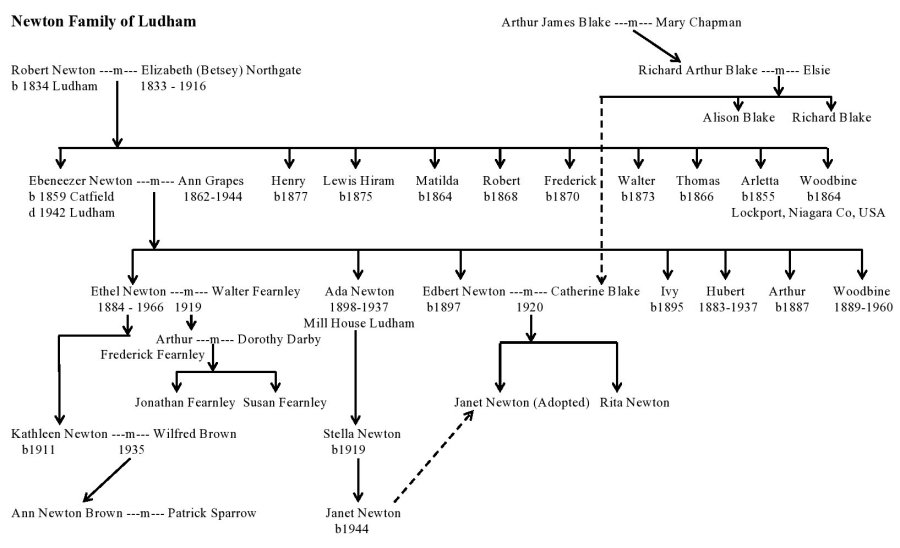 Newton Family tree