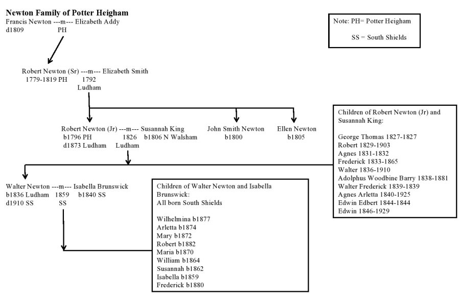 Newton Family tree