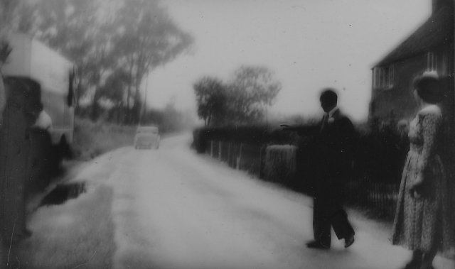driving away