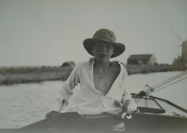 Stuart at helm
