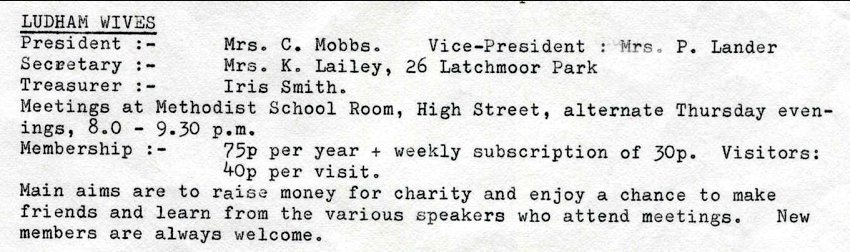 wives parish newsletter