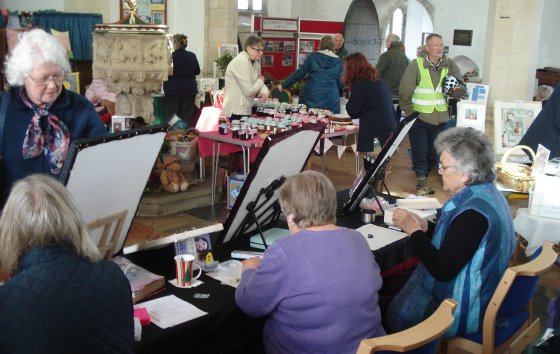 At
                          the craft fair