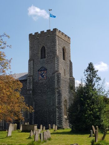Flag on
                              tower