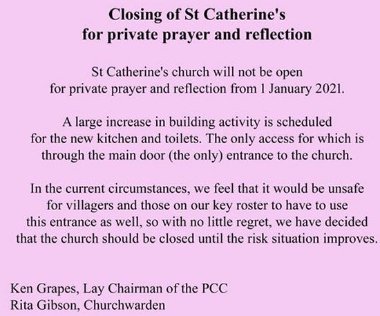 St
                          Catherine's Closed